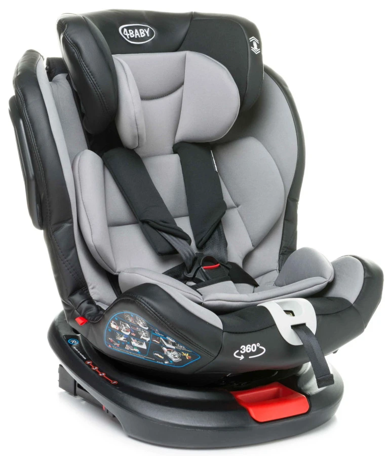 4Baby Roto-Fix Black 360º 0-36 Kg Isofix Autostoel - Afbeelding 10