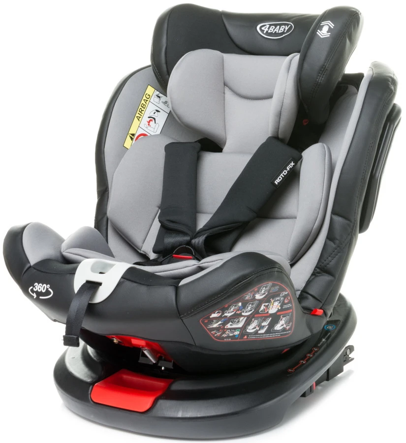 4Baby Roto-Fix Blue 360º 0-36 Kg Isofix Autostoel - Afbeelding 3