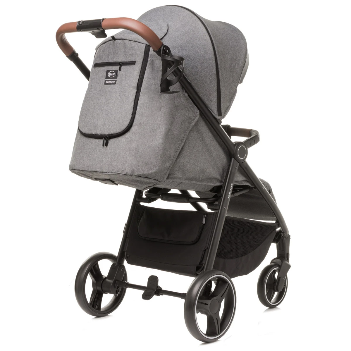 4Baby Stinger XXIII Melange Grey Wandelwagen - Afbeelding 6