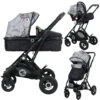 Lorelli Sena Grey Marble 3-in-1 Combi Kinderwagen Incl. Autostoel 1002161-2113