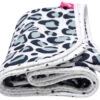 Motherhood Ocelot Dark Blue Dubbellaags Hydrofiel 95 X 110 Cm Wiegdeken 056 166