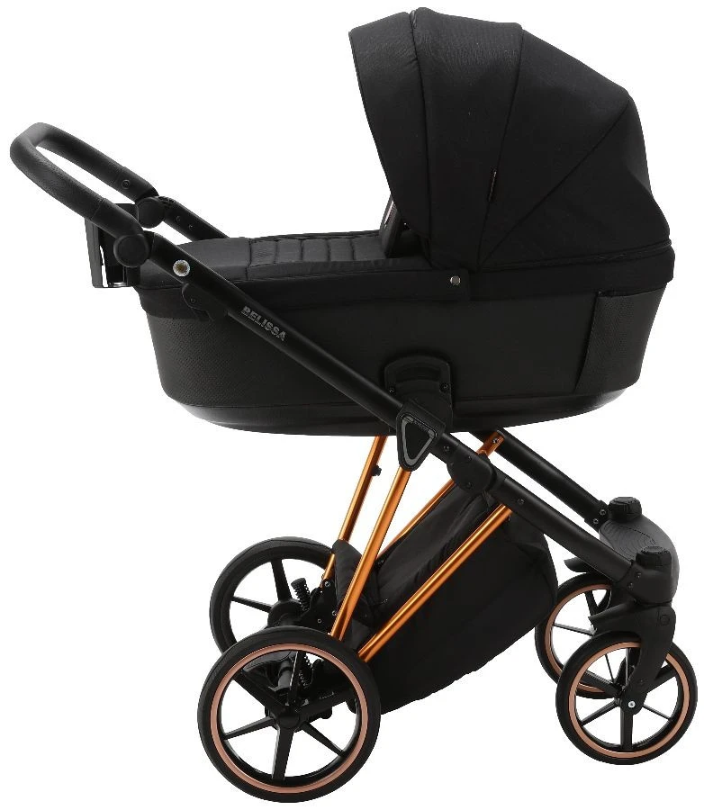 Adamex Belissa Special Edition Black/Rose 2-in-1 Kinderwagen PS-571 - Afbeelding 3