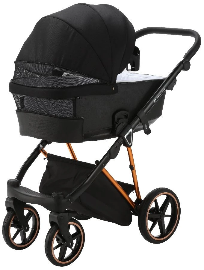 Adamex Belissa Special Edition Black/Rose 2-in-1 Kinderwagen PS-571 - Afbeelding 4
