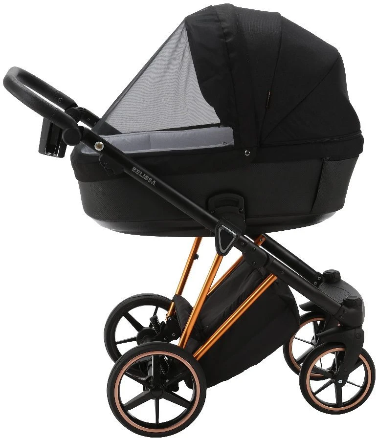 Adamex Belissa Special Edition Black/Rose 2-in-1 Kinderwagen PS-571 - Afbeelding 8