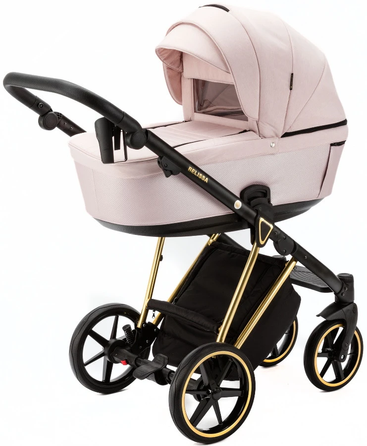 Adamex Belissa Special Edition Pink/Gold 2-in-1 Kinderwagen PS-540 - Afbeelding 2
