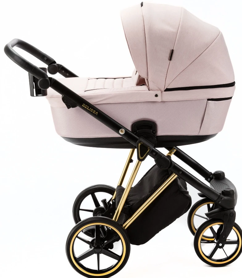Adamex Belissa Special Edition Pink/Gold 2-in-1 Kinderwagen PS-540 - Afbeelding 3