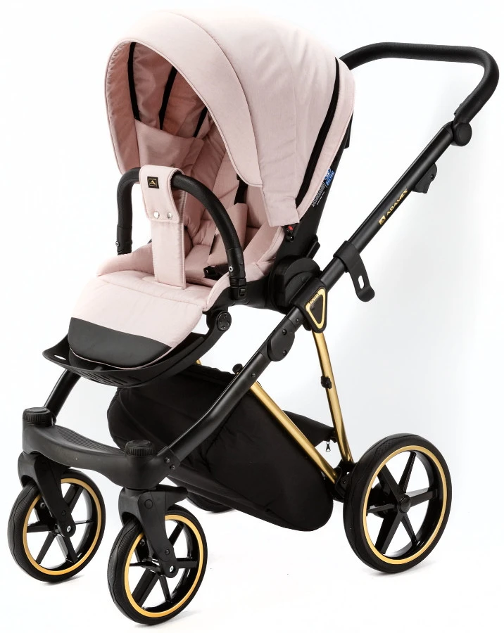 Adamex Belissa Special Edition Pink/Gold 2-in-1 Kinderwagen PS-540 - Afbeelding 6
