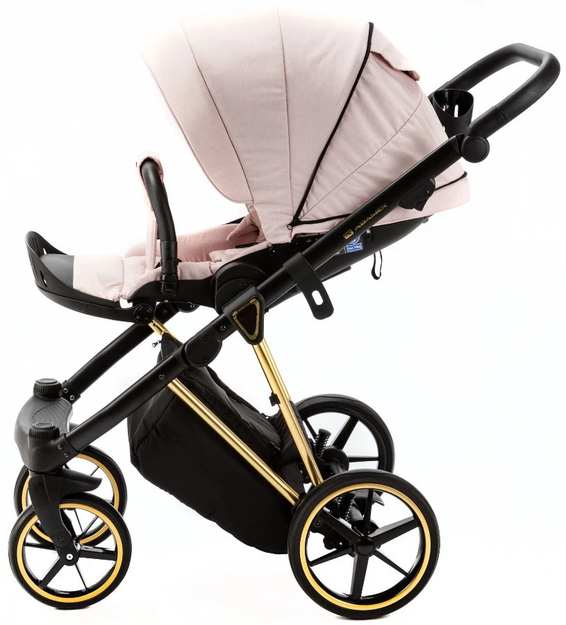 Adamex Belissa Special Edition Pink/Gold 2-in-1 Kinderwagen PS-540 - Afbeelding 9