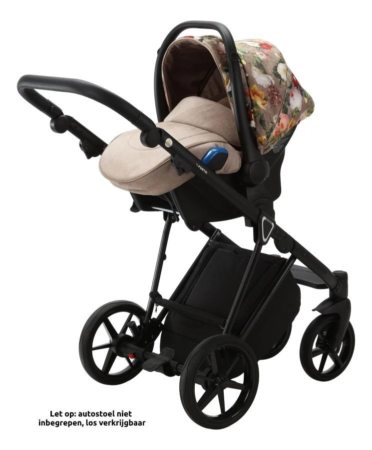 Adamex Porto Flowers Beige 2-in-1 Kinderwagen FL-5 - Afbeelding 9