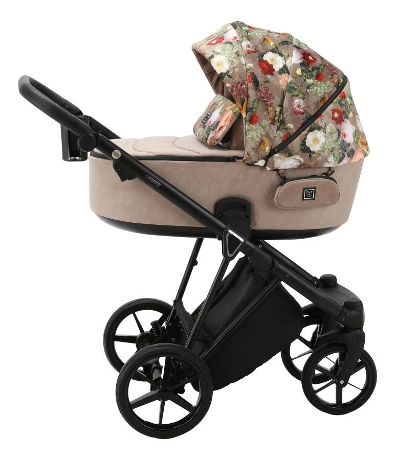 Adamex Porto Flowers Beige 2-in-1 Kinderwagen FL-5 - Afbeelding 3