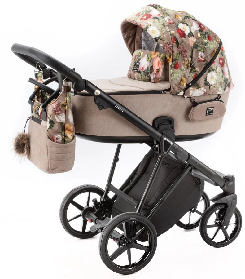 Adamex Porto Flowers Beige 2-in-1 Kinderwagen FL-5