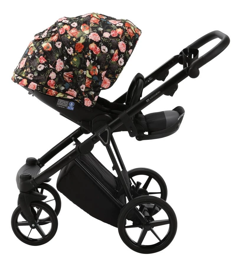 Adamex Porto Flowers Black 2-in-1 Kinderwagen FL-1 - Afbeelding 5