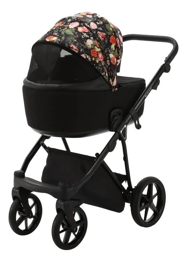 Adamex Porto Flowers Black 2-in-1 Kinderwagen FL-1 - Afbeelding 2