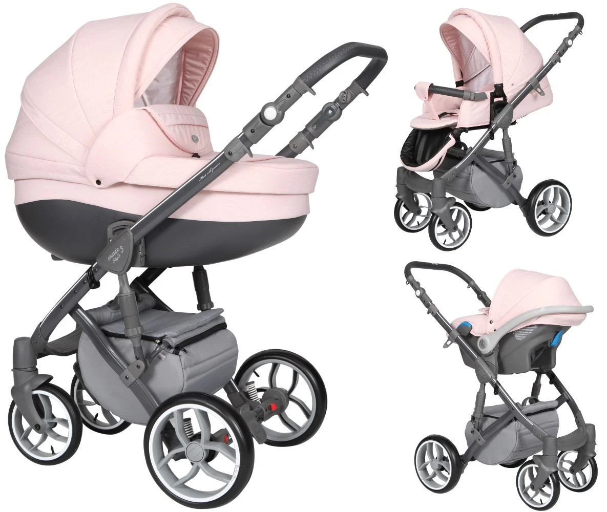 Baby Merc Faster 3 Pink Kinderwagen Incl. Autostoel FIII 91