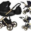 Baby Merc Faster 3 Black/Gold Limited Edition Kinderwagen Incl. Autostoel L143