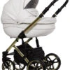 Baby Merc Faster 3 White/Gold Limited Edition Kinderwagen Incl. Autostoel L/190/ZE