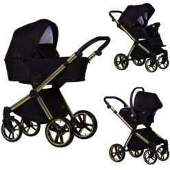 Baby Merc Mango Black/Gold LTD Kinderwagen Incl. Autostoel ML/204