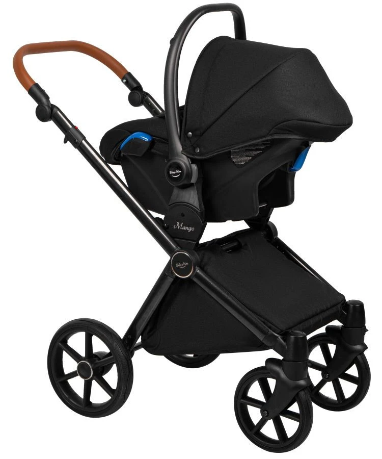 Baby Merc Mango Black Kinderwagen Incl. Autostoel M/ML204B - Afbeelding 4