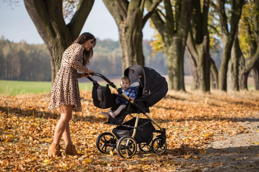 Baby Merc Mango Black/Gold LTD Kinderwagen Incl. Autostoel ML/204 - Afbeelding 5