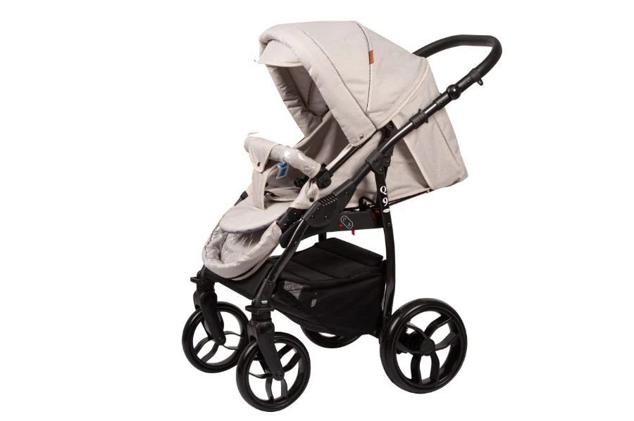 Baby Merc Q9 Black/Beige Kinderwagen Incl. Autostoel Q9/197B - Afbeelding 4