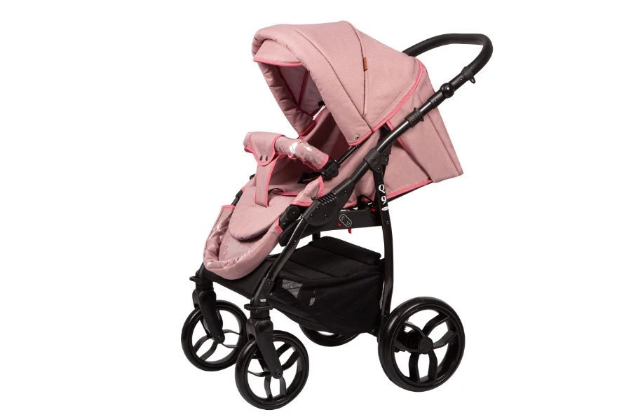 Baby Merc Q9 Black/Pink Kinderwagen Incl. Autostoel Q9/199B - Afbeelding 3