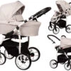 Baby Merc Q9 White/Beige Kinderwagen Incl. Autostoel Q9/197C