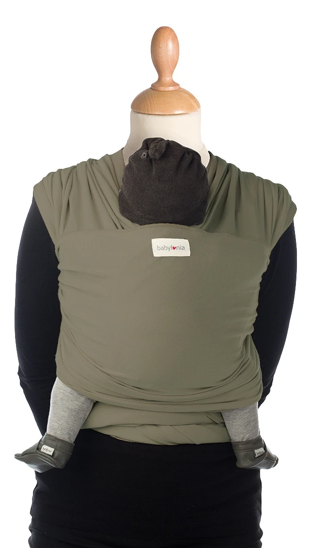 Babylonia Tricot-Slen Bamboo Khaki Green Draagdoek BDDTSB_1_707