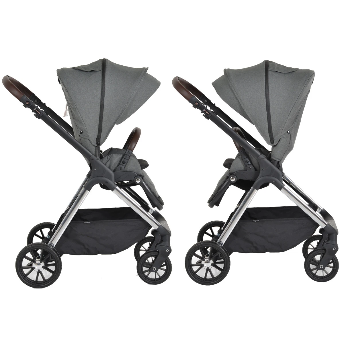 Cangaroo Empire Dark Grey 3-in-1 Kinderwagen Incl. Autostoel - Afbeelding 11