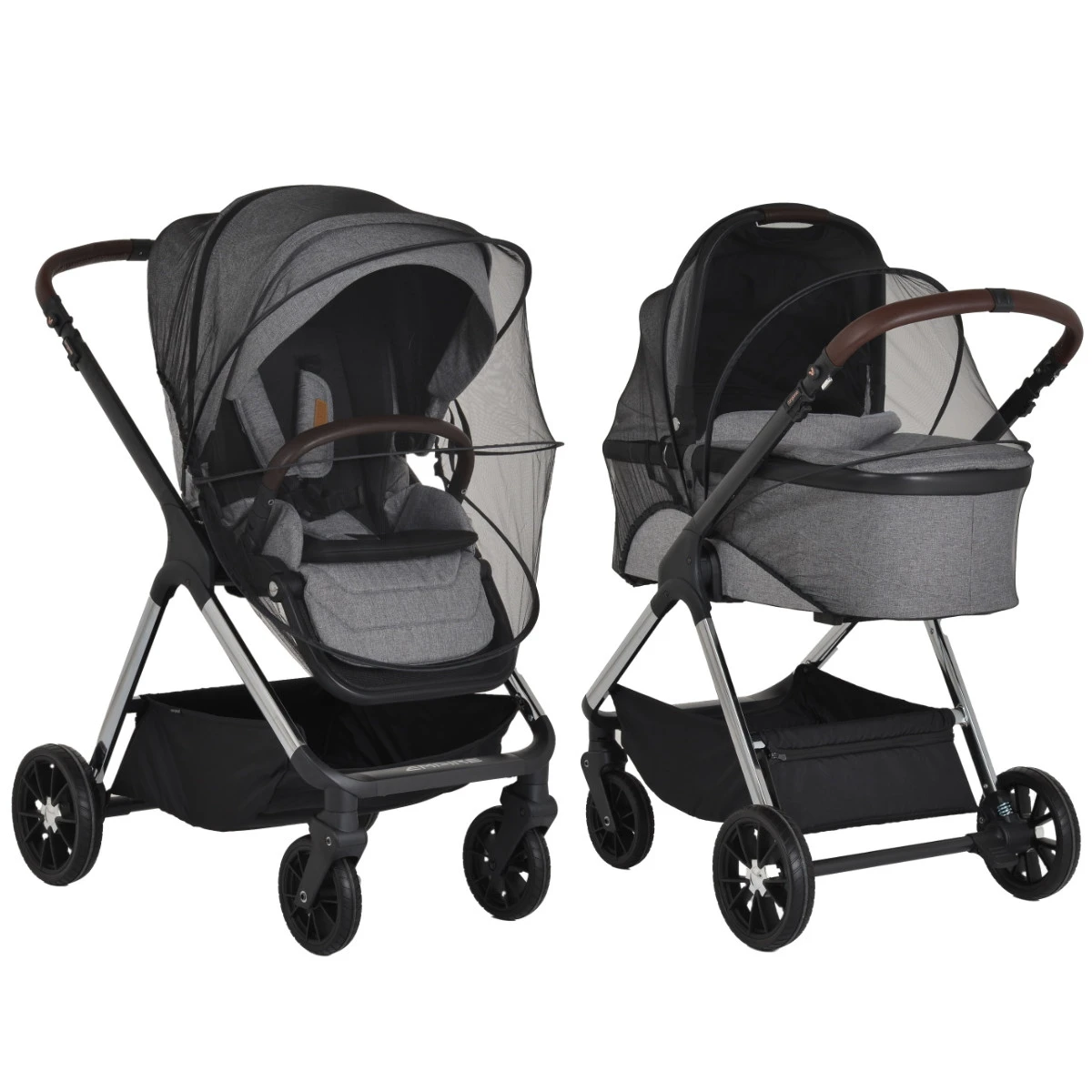 Cangaroo Empire Light Grey 3-in-1 Kinderwagen Incl. Autostoel - Afbeelding 10