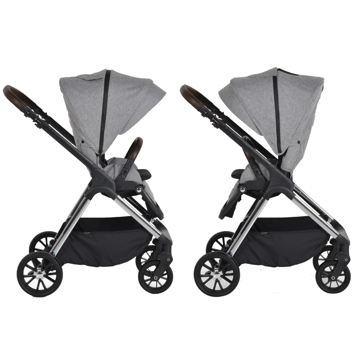 Cangaroo Empire Light Grey 3-in-1 Kinderwagen Incl. Autostoel - Afbeelding 11