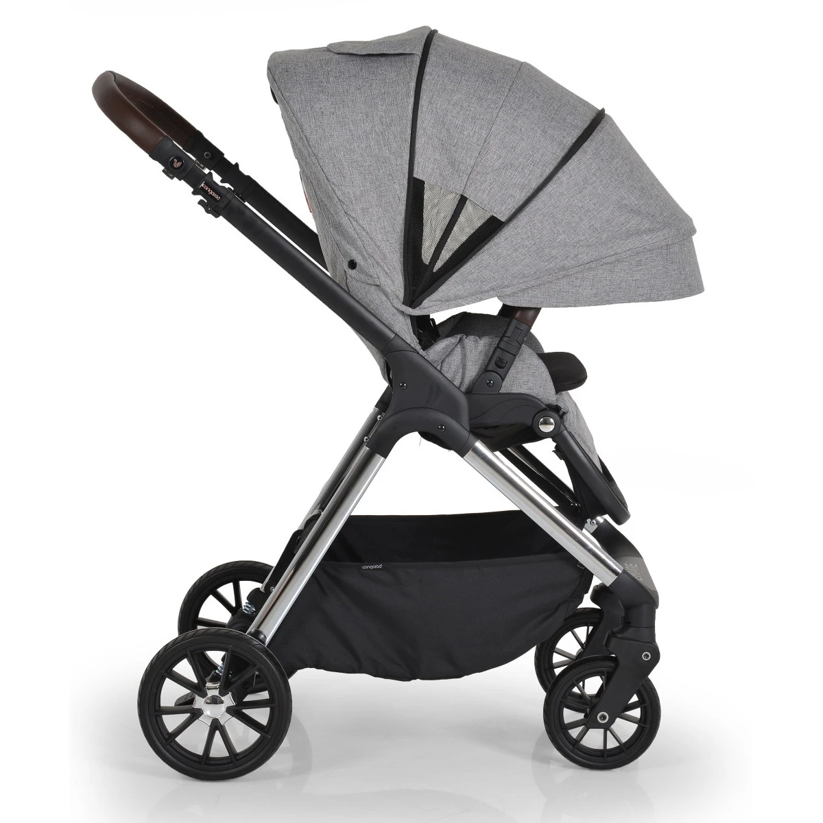 Cangaroo Empire Light Grey 3-in-1 Kinderwagen Incl. Autostoel - Afbeelding 13