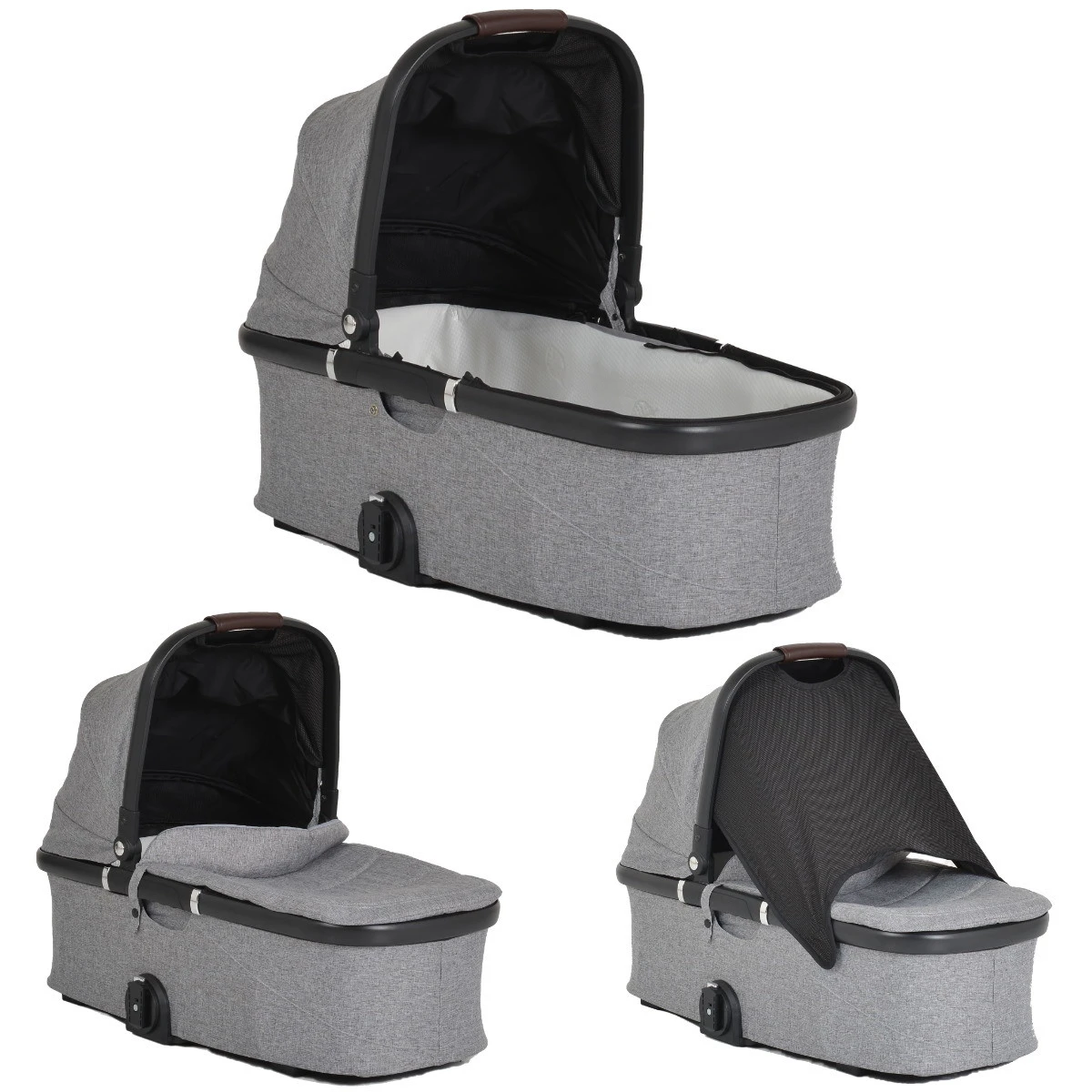 Cangaroo Empire Light Grey 3-in-1 Kinderwagen Incl. Autostoel - Afbeelding 6
