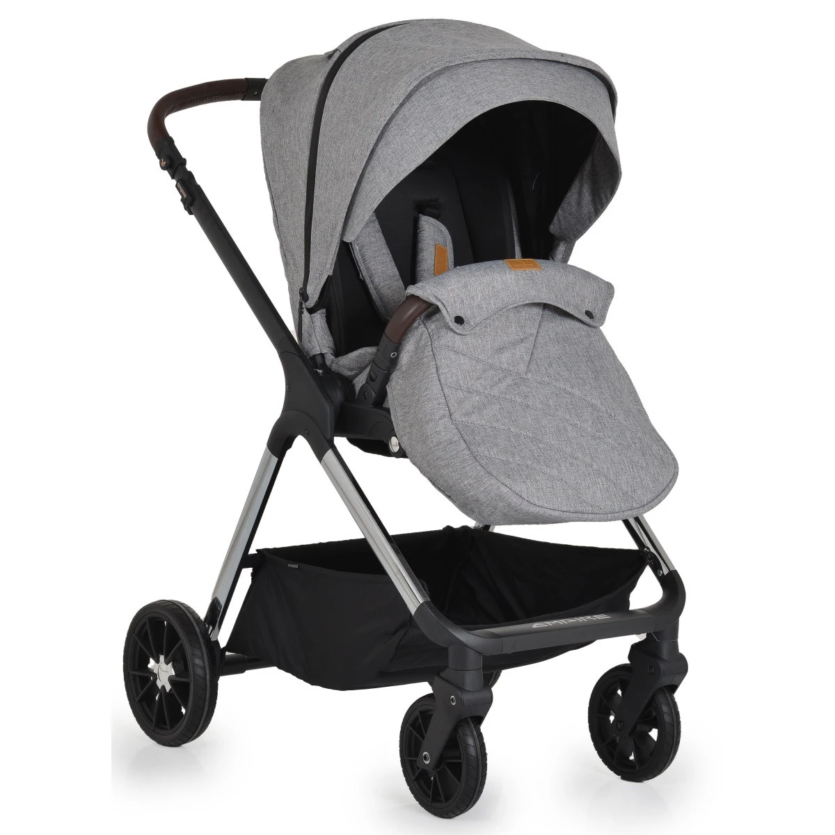 Cangaroo Empire Light Grey 3-in-1 Kinderwagen Incl. Autostoel - Afbeelding 8