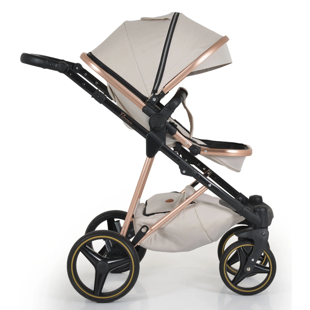 Cangaroo Florence Beige 3-in-1 Kinderwagen Incl. Autostoel 109994 - Afbeelding 11
