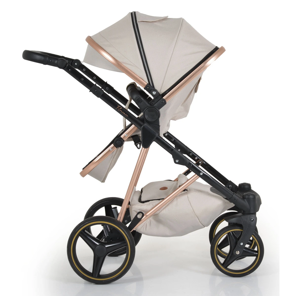 Cangaroo Florence Beige 3-in-1 Kinderwagen Incl. Autostoel 109994 - Afbeelding 12