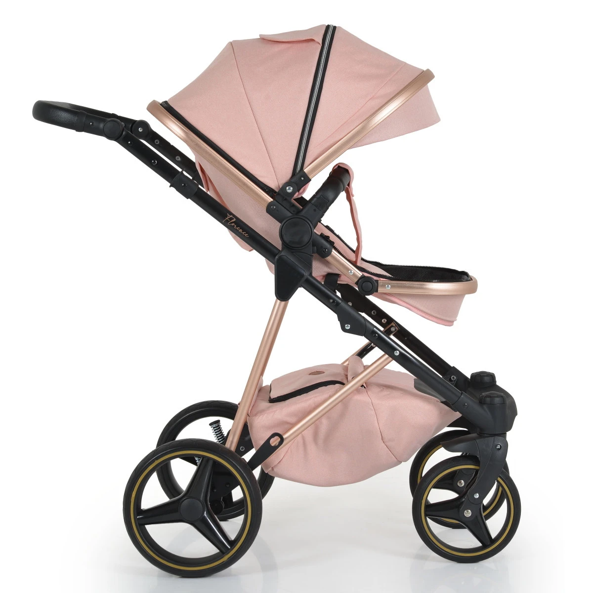 Cangaroo Florence Pink 3-in-1 Kinderwagen Incl. Autostoel 109995 - Afbeelding 11