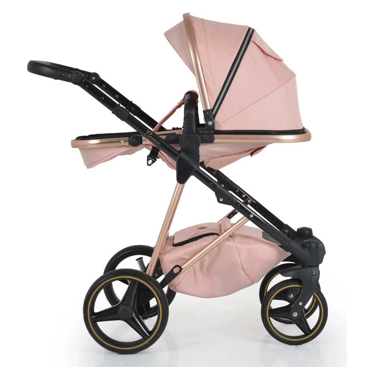 Cangaroo Florence Pink 3-in-1 Kinderwagen Incl. Autostoel 109995 - Afbeelding 13