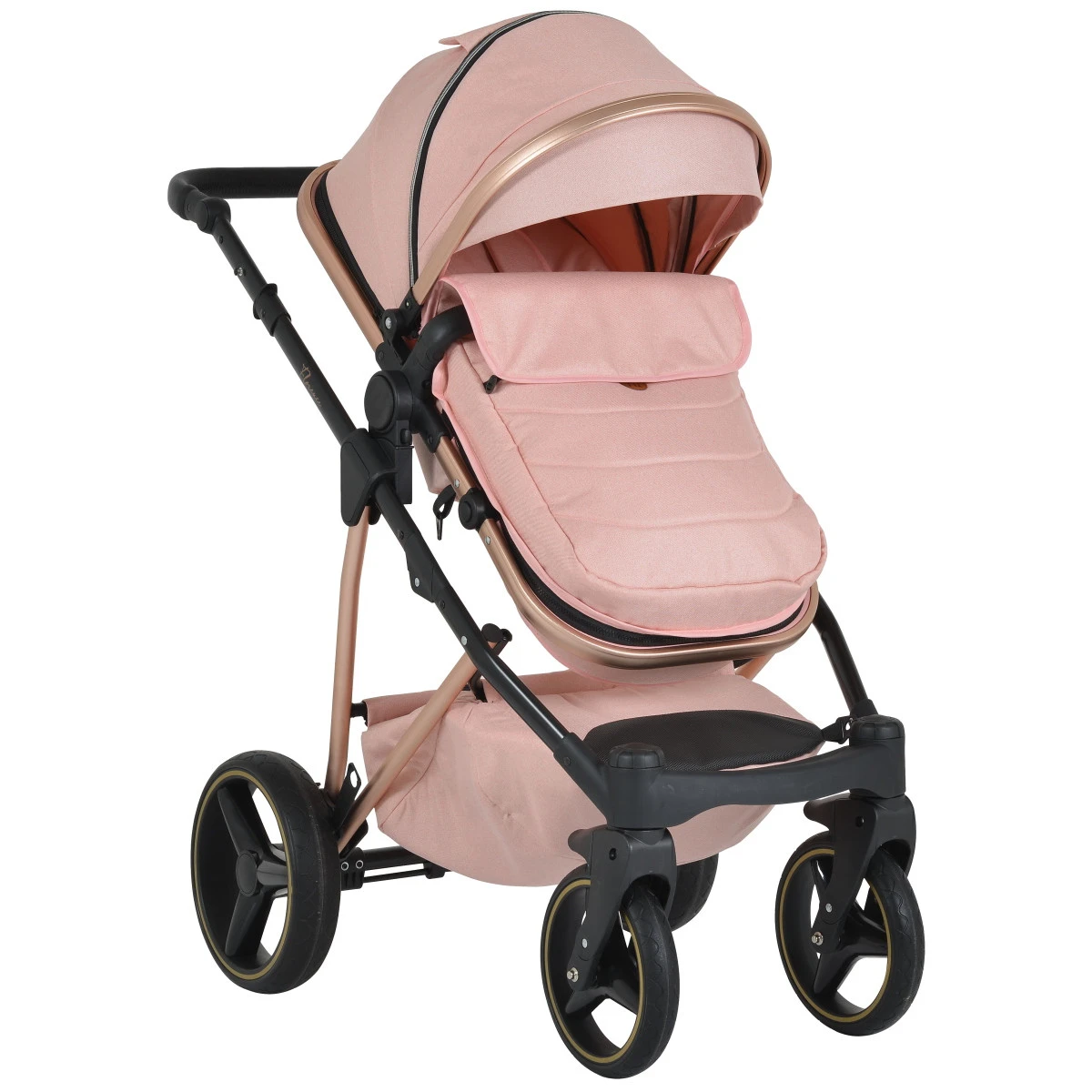 Cangaroo Florence Pink 3-in-1 Kinderwagen Incl. Autostoel 109995 - Afbeelding 6