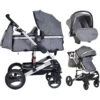 Cangaroo Gala Premium Panther 3-in-1 Combi Kinderwagen Incl. Autostoel