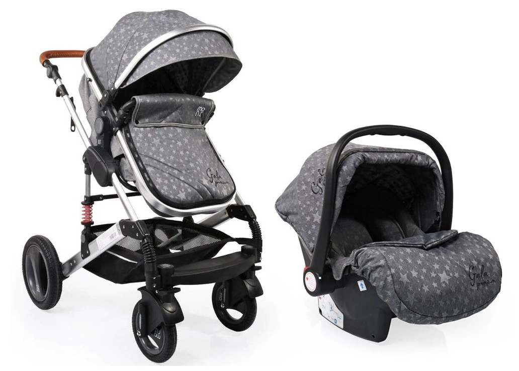 Cangaroo Gala Premium Stars 3-in-1 Combi Kinderwagen Incl. Autostoel - Afbeelding 6
