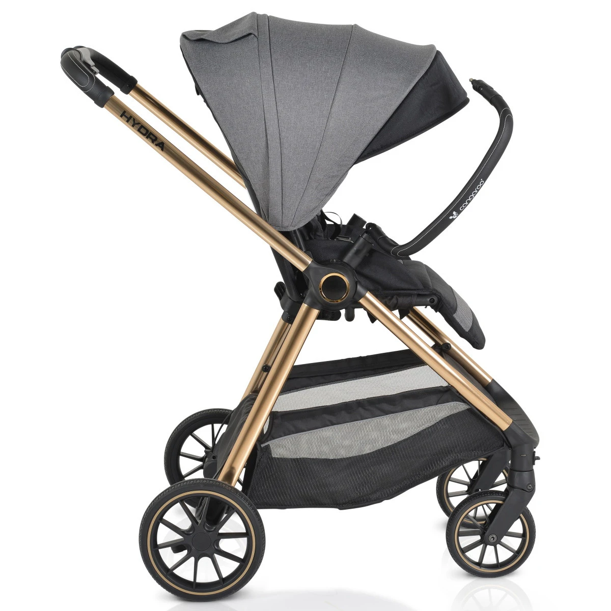 Cangaroo Hydra Grey 2-in-1 Kinderwagen Incl. Adapter - Afbeelding 15