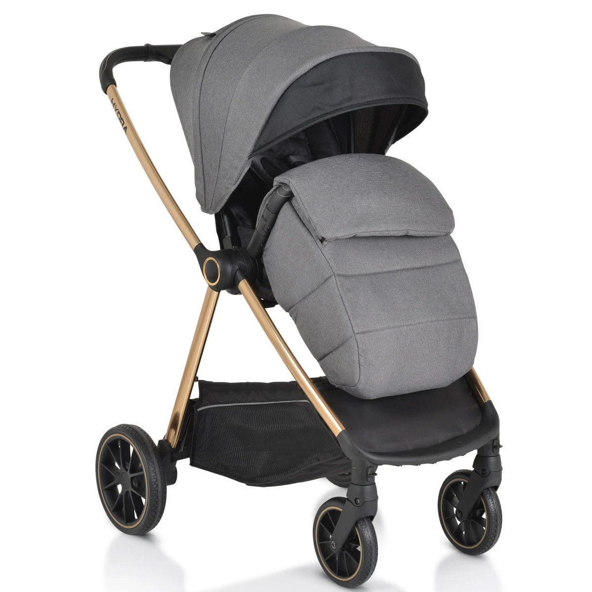 Cangaroo Hydra Grey 2-in-1 Kinderwagen Incl. Adapter - Afbeelding 18