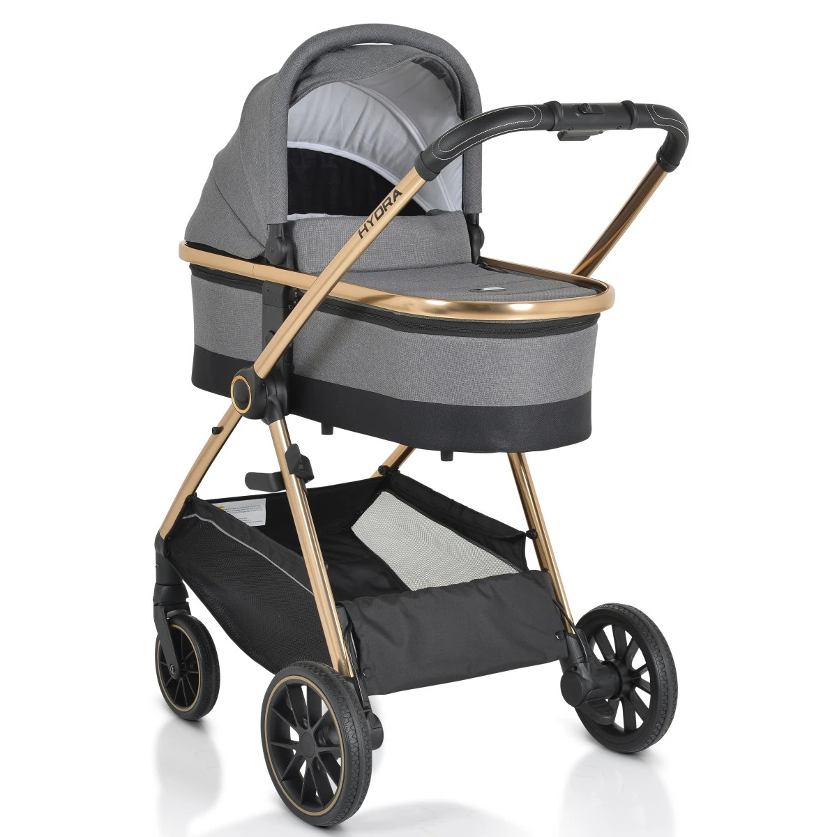 Cangaroo Hydra Grey 2-in-1 Kinderwagen Incl. Adapter - Afbeelding 2