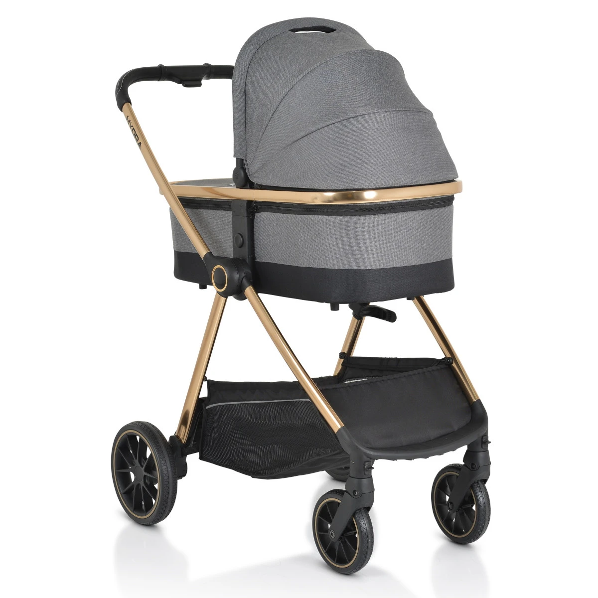 Cangaroo Hydra Grey 2-in-1 Kinderwagen Incl. Adapter - Afbeelding 3