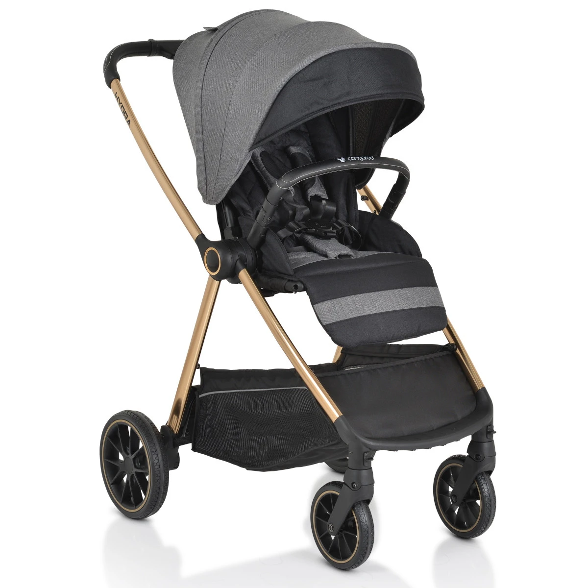 Cangaroo Hydra Grey 2-in-1 Kinderwagen Incl. Adapter - Afbeelding 6