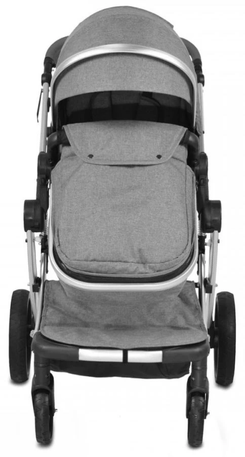 Cangaroo Polly Grey 3-in-1 Combi Kinderwagen Incl. Autostoel - Afbeelding 5