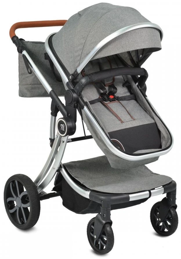 Cangaroo Polly Grey 3-in-1 Combi Kinderwagen Incl. Autostoel - Afbeelding 4