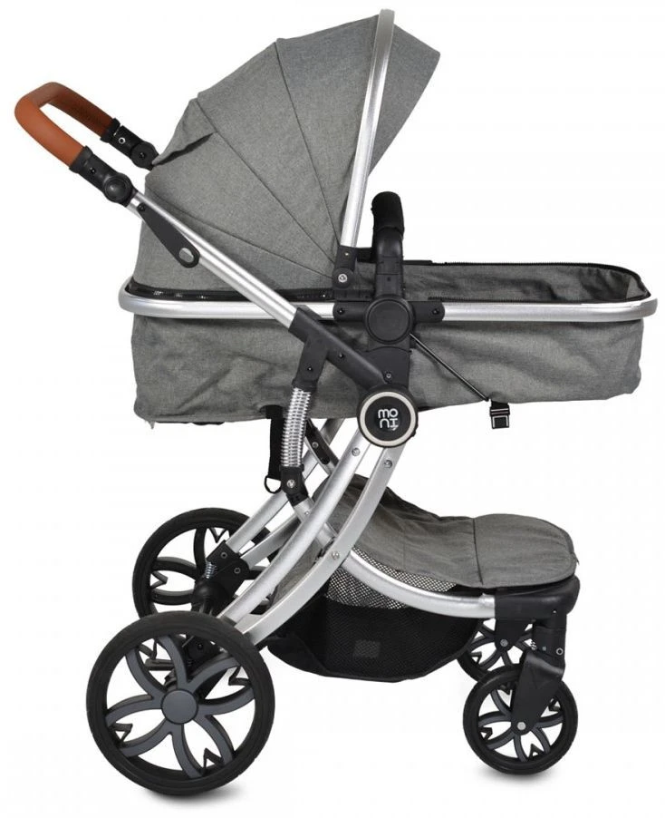 Cangaroo Polly Grey 3-in-1 Combi Kinderwagen Incl. Autostoel - Afbeelding 8