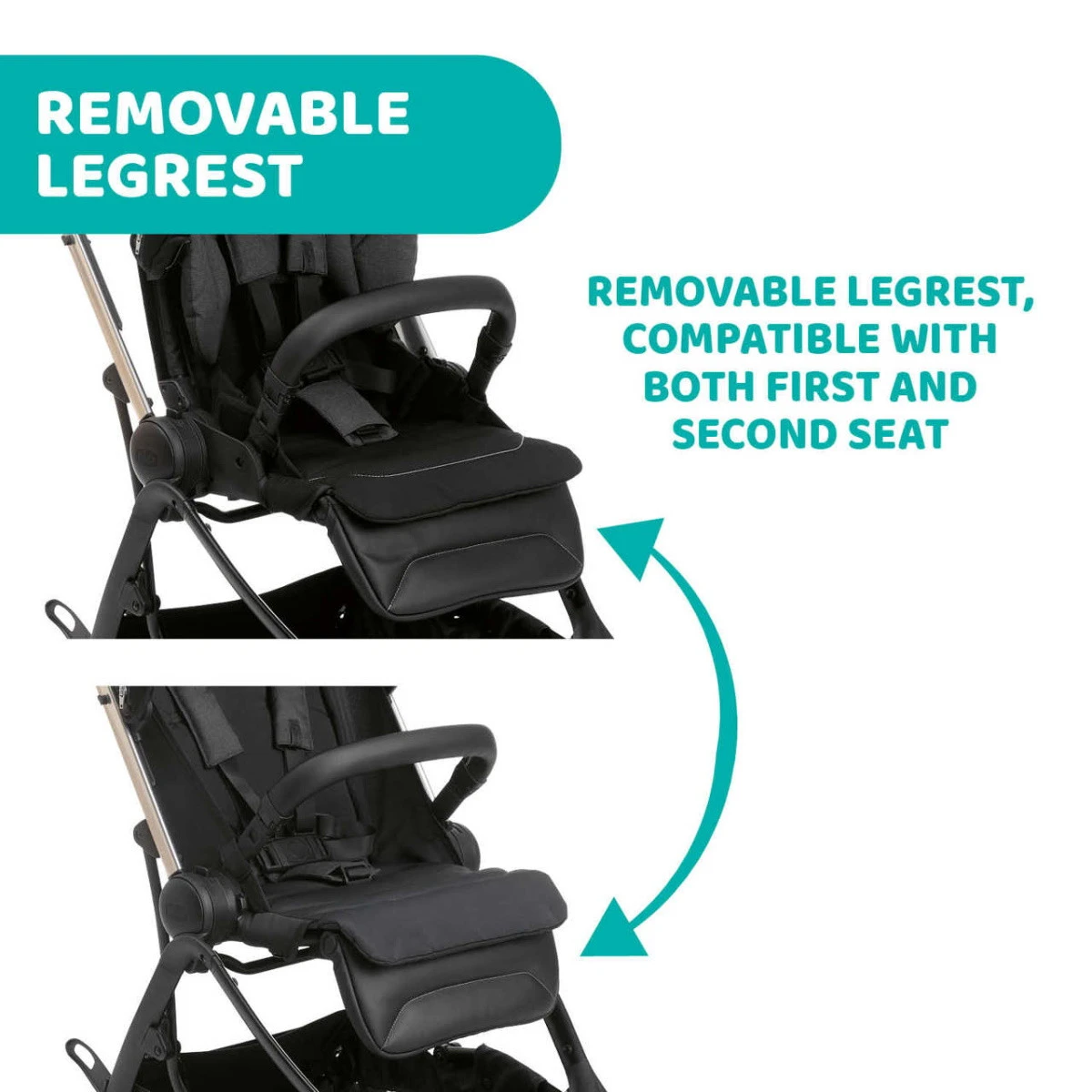 Chicco One4Ever Pirate Black Meegroei Wandelwagen 607988142 - Afbeelding 13