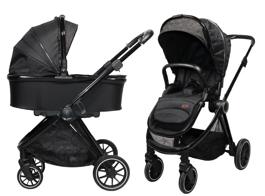 Ding Fenix Black/Black Kinderwagen DI-191701